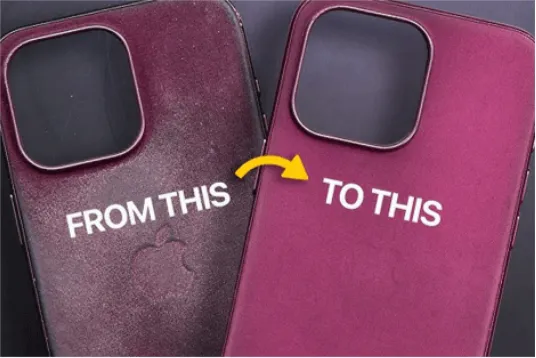 how to clean leather iphone case