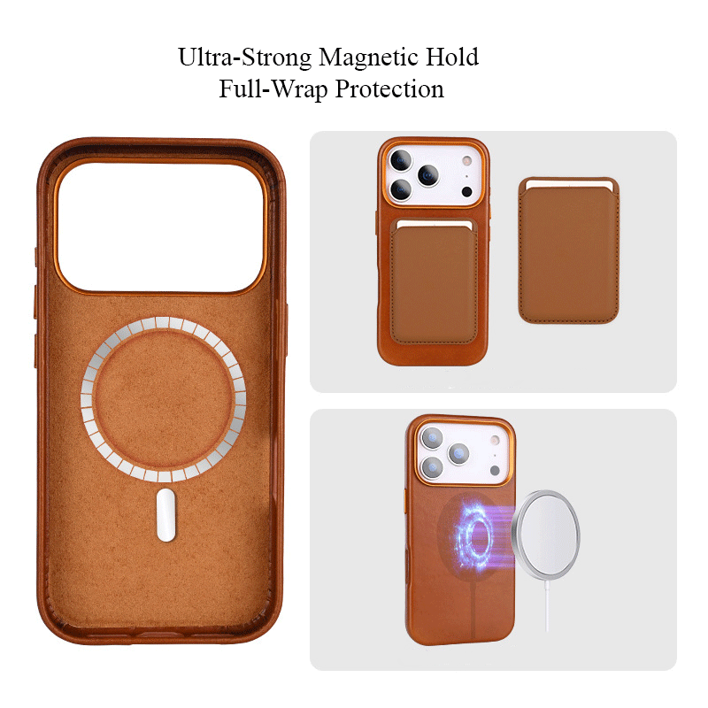 Oil Wax Leather iPhone Case