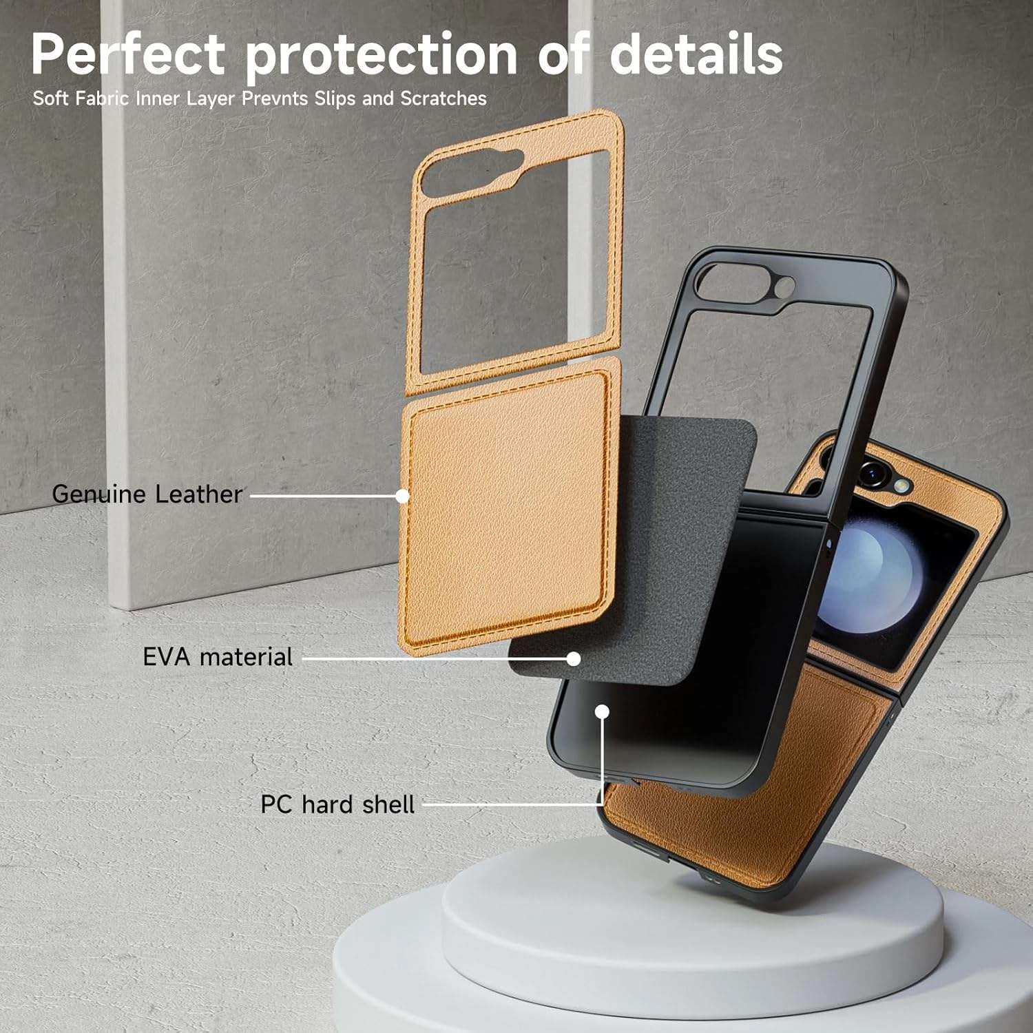 Factory Customized Genuine Leather Phone Case