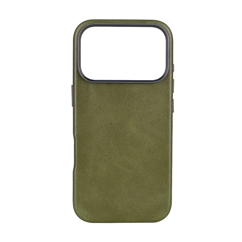 Oil Wax Leather iPhone Case
