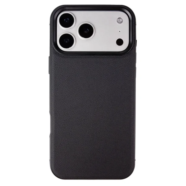 Metal Frame Leather Back Case
