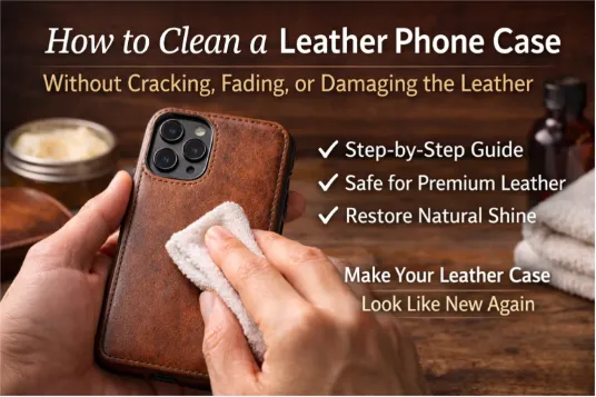 How to clean leather phone case