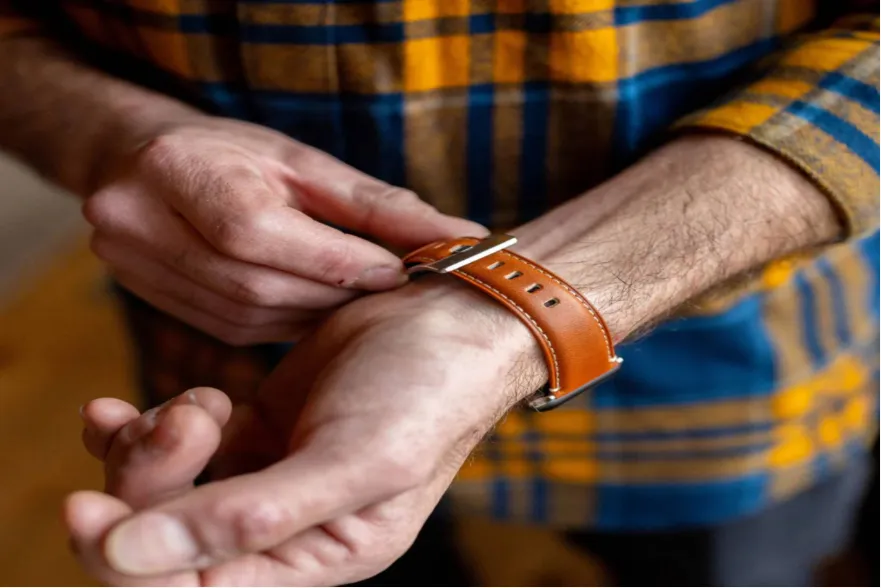 leather watch strap
