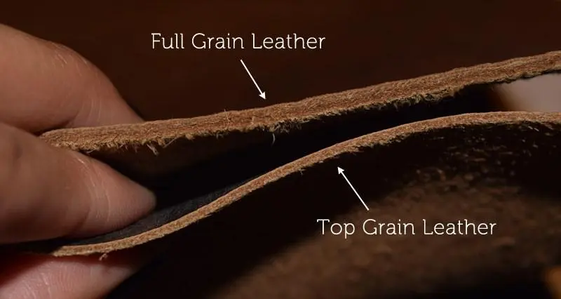 Full grain leather VS Top grain leather