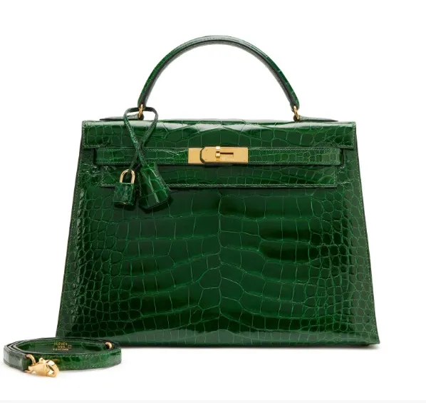 Hermès crocodile leather handbag