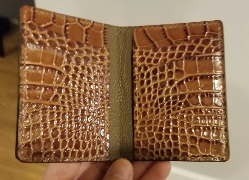 used crocodile wallet 