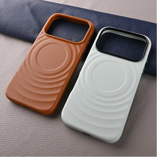ripple leather phone case