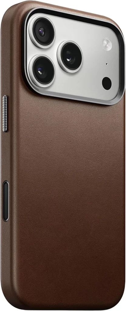 Covered Independent Button Design leather phone case
