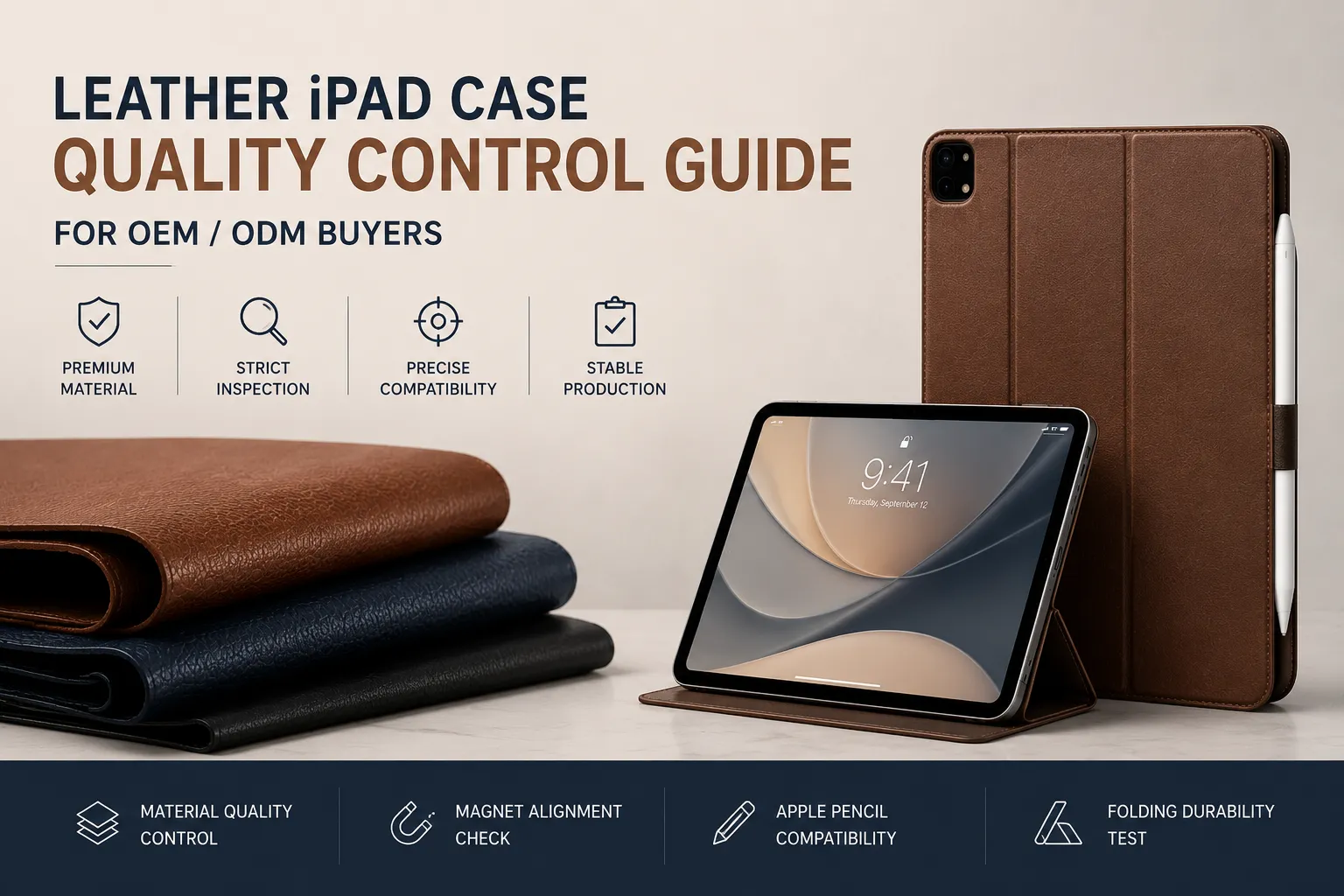 Leather iPad Case Quality Control Guide