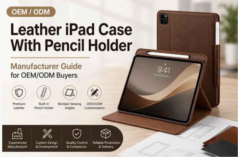 Leather iPad Case With Pencil Holder Manufacturer Guide for OEM/ODM Buyers
