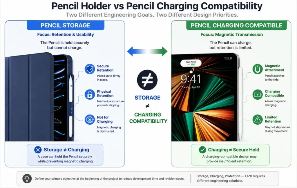 Pencil Holder vs Pencil Charging Compatibility