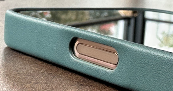 Open Cutout Design leather phone case