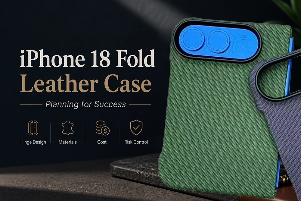 iPhone 18 Fold Leather Case Planning