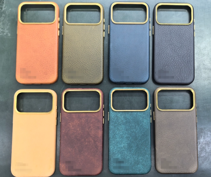 vegetable-tanned leather phone case