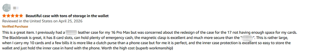 wallet case good review