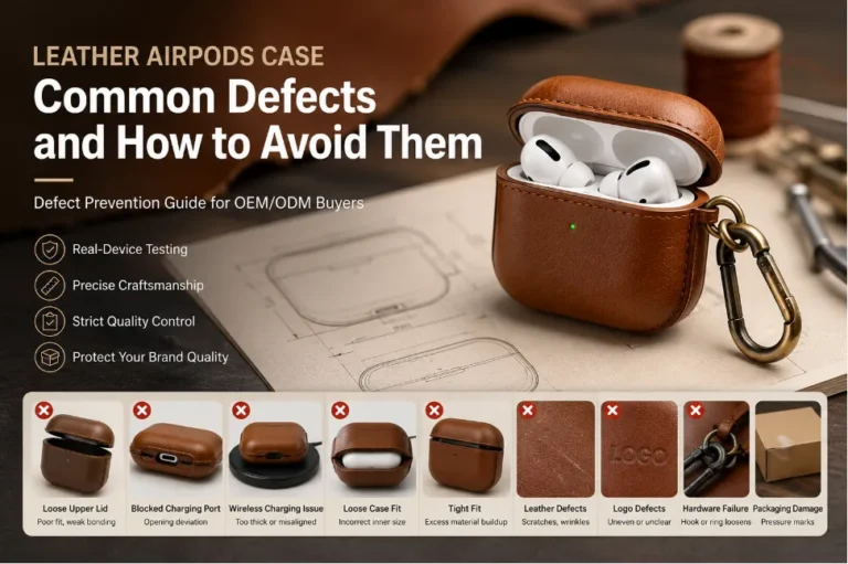 Leather AirPods Case Common Defects Guide for OEM/ODM Buyers