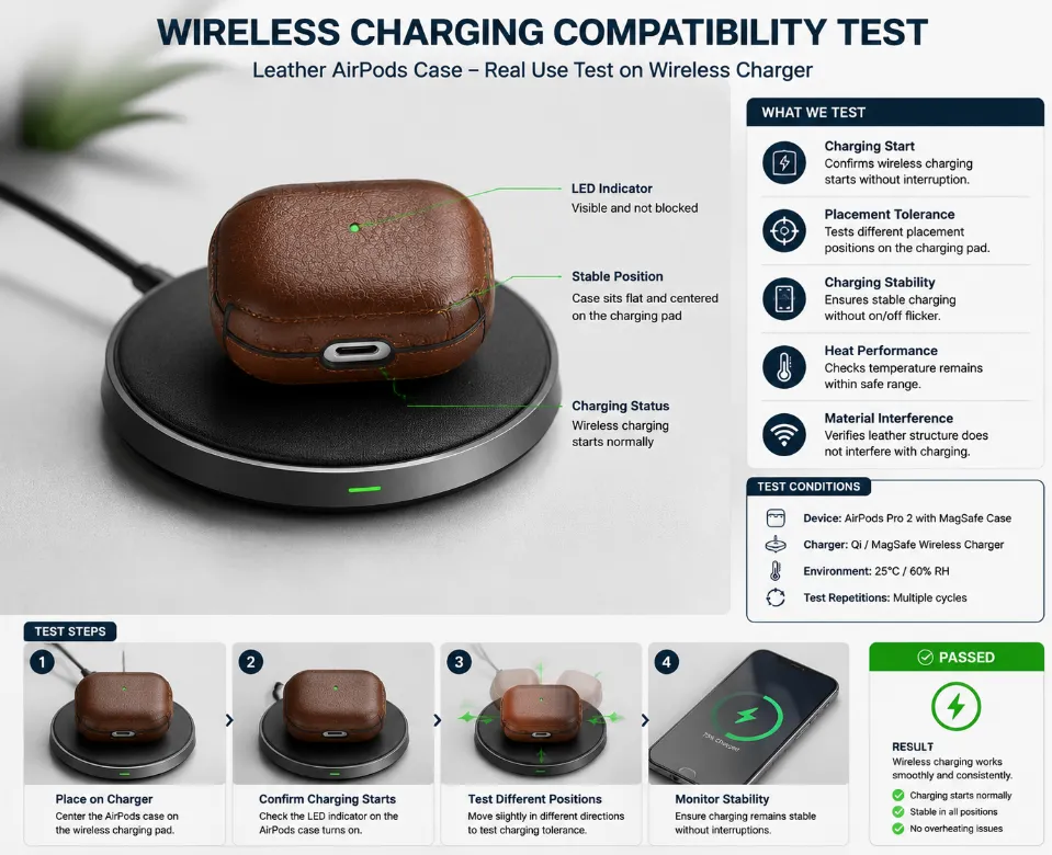 Wireless charging compatibility test