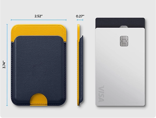 One Spring-Plate Pocket for Two Cards
