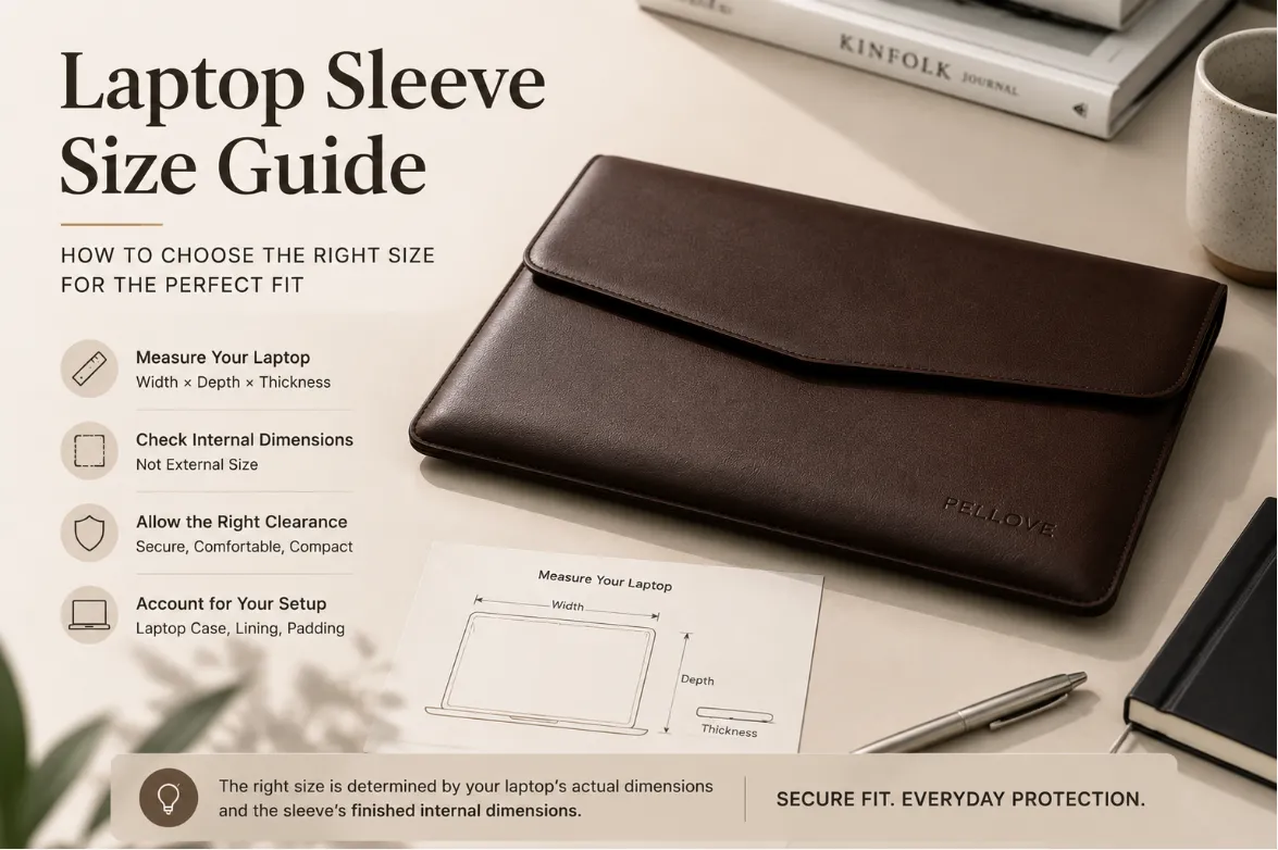Leather Laptop Sleeve Size Guide