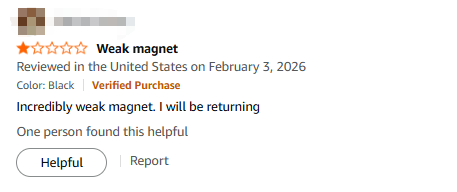stand magsafe wallet bad review from amazon weak magnet