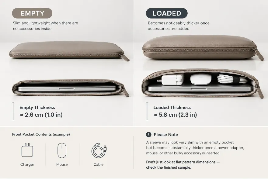 Empty vs loaded
