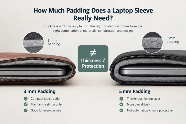 How Much Padding Does a Laptop Sleeve Really Need?