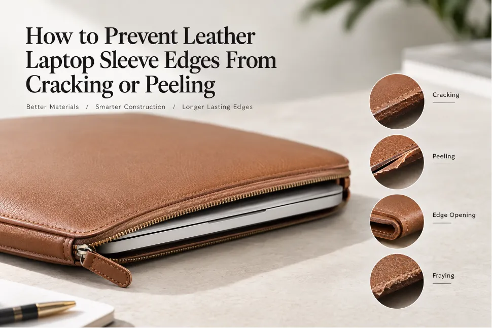 How to prevent leather laptop sleeve edges from cracking or peeling
